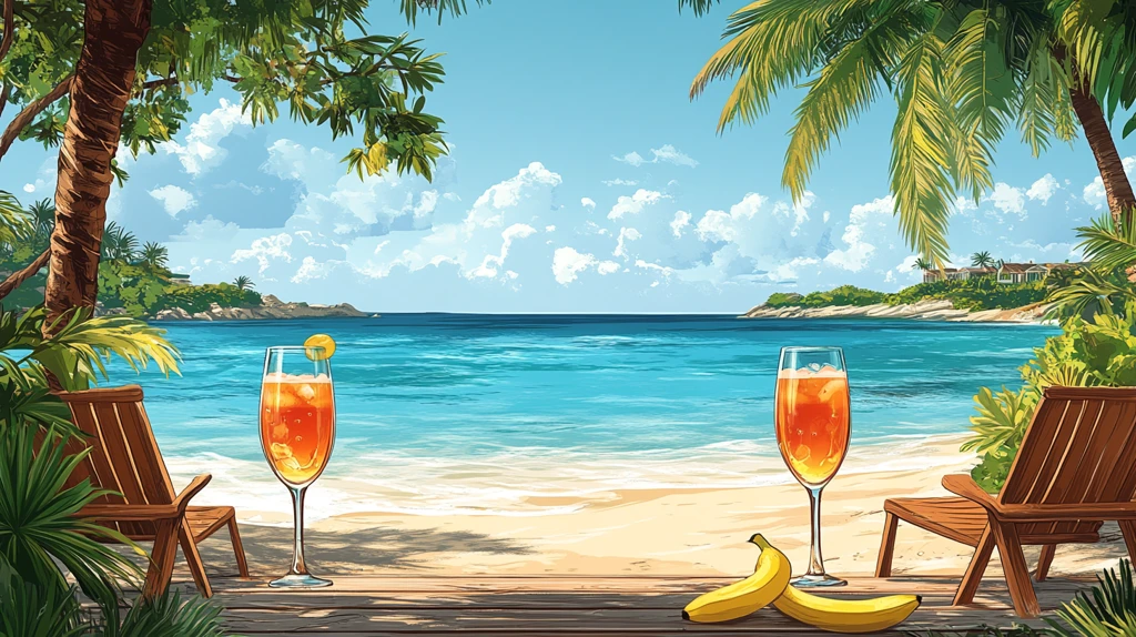 海滩上的酒吧平房