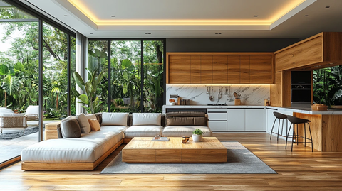 现代豪华厨房豪华餐厅设计风格