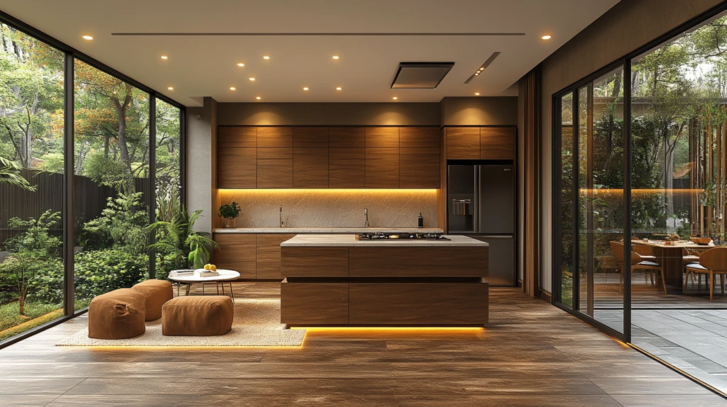 现代豪华厨房豪华餐厅设计风格