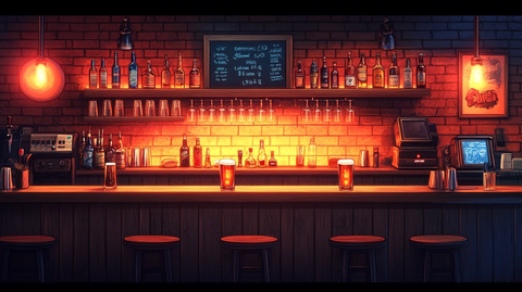 酒吧咖啡馆或酒吧的内部