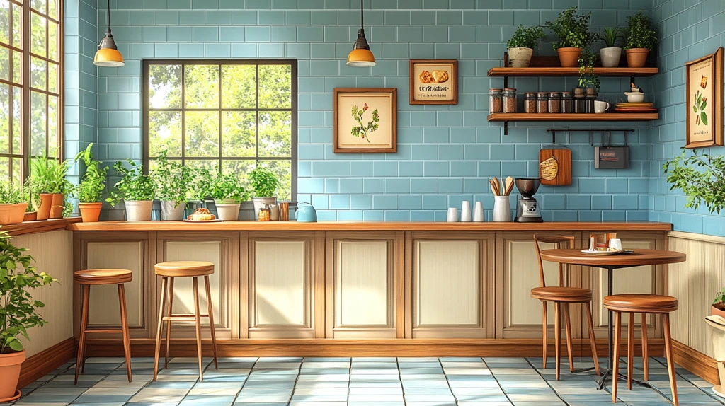 木质吧台餐桌组合