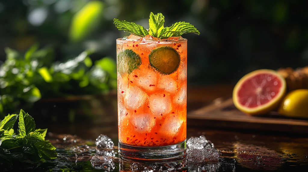 桌上有美味的鸡尾酒