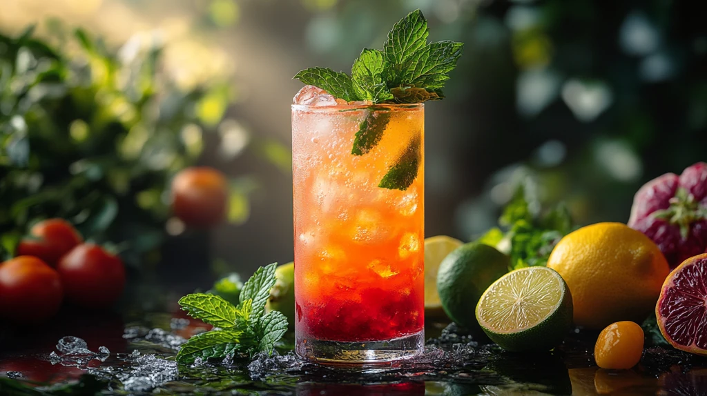 桌上有美味的鸡尾酒