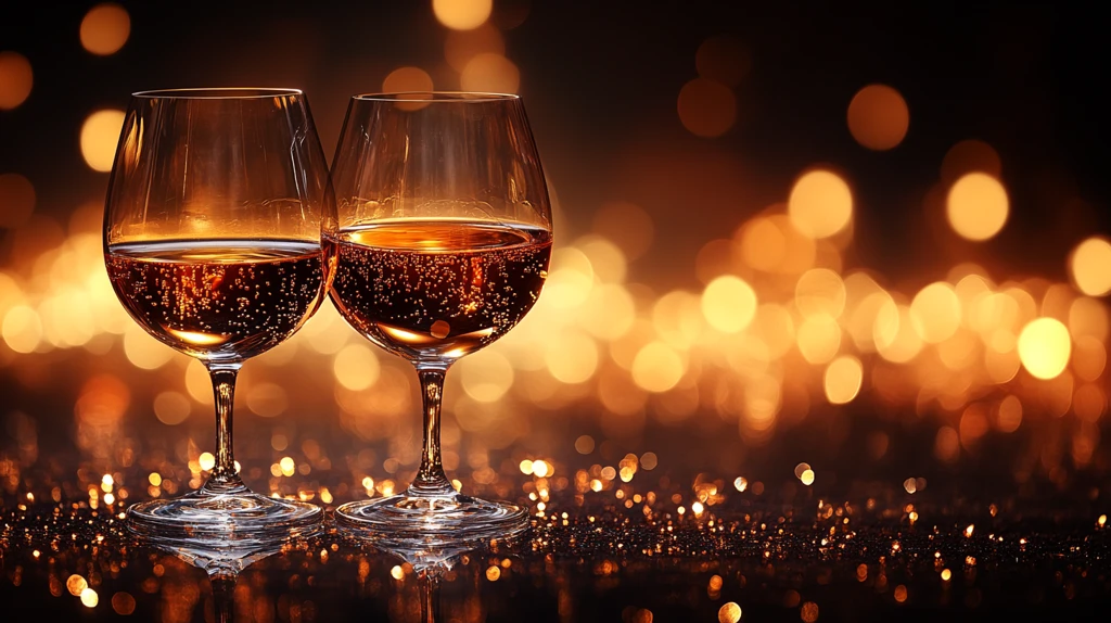 彩色矢量香槟和酒杯背景