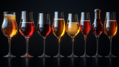 红酒餐酒图标集