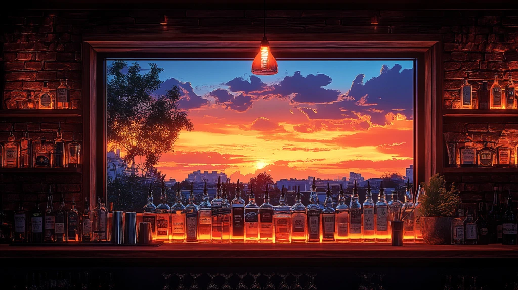 温馨木质酒吧内景