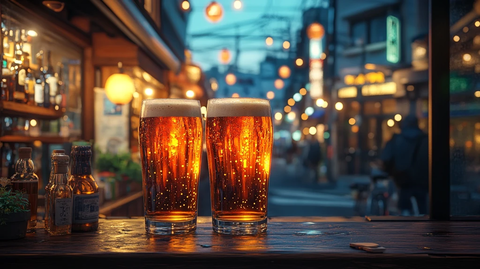 酒吧夜晚的舒适氛围