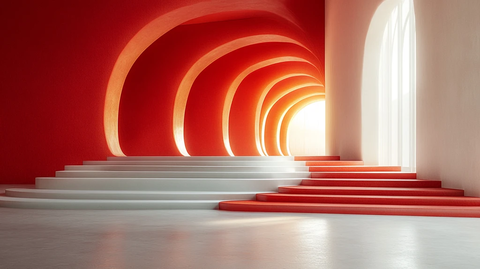 红白渐变合作背景