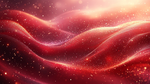 圣诞红金渐变背景