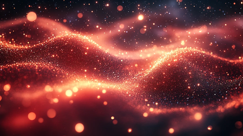 圣诞红金渐变背景