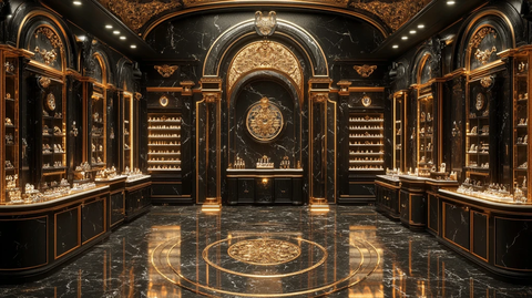 金色黑色饰品店