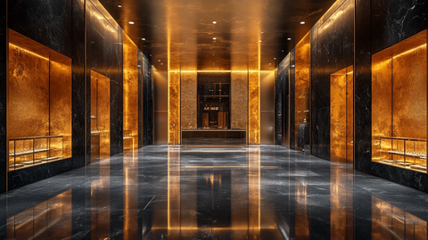 金色黑色饰品店