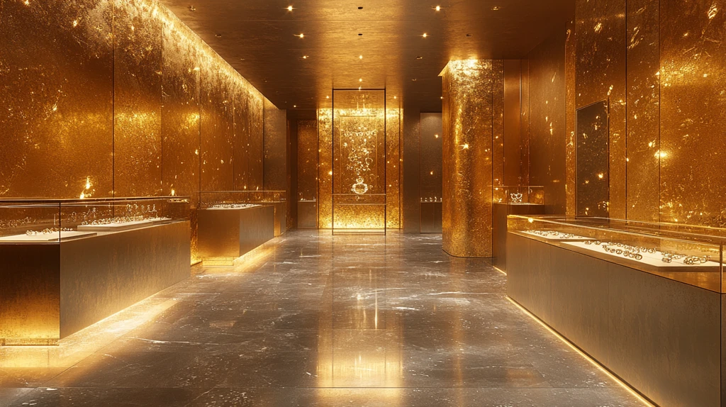 金色黑色饰品店