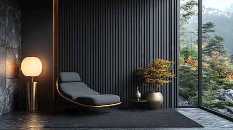 灰色条纹入口大厅