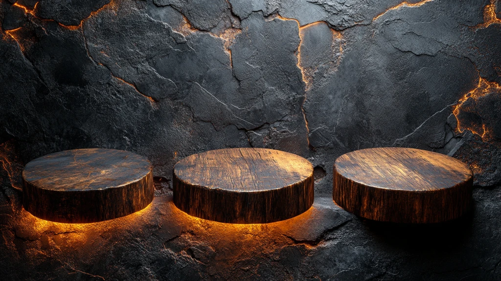 产品展示架灯光效果