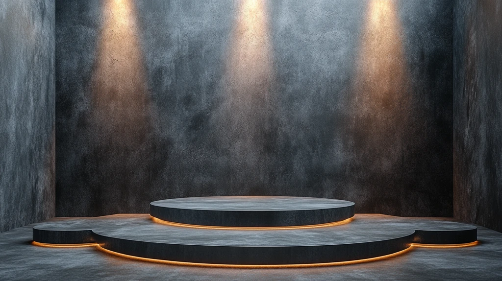 产品展示架灯光效果