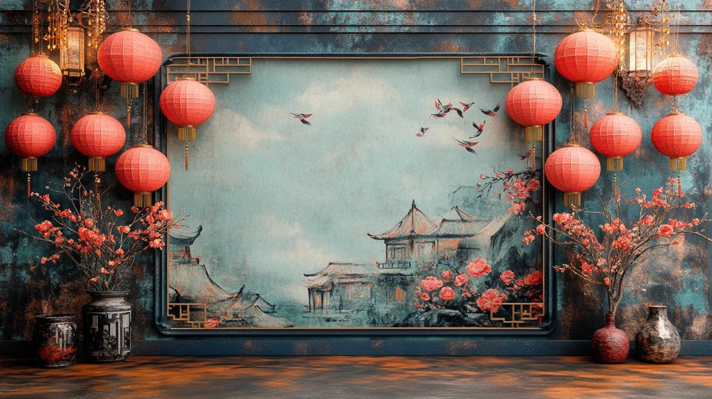 春节元素海报设计