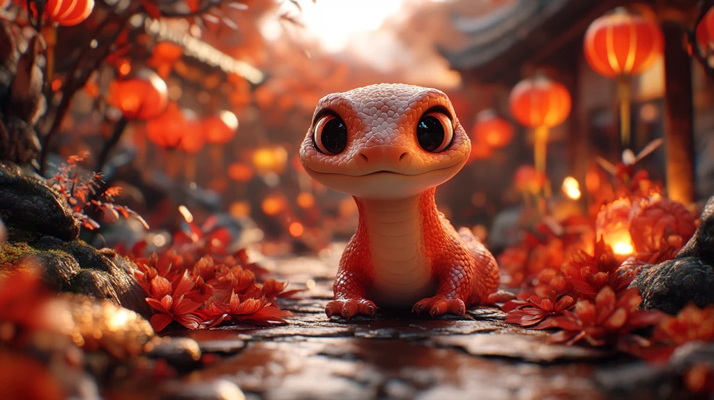 蛇年新春灯火辉煌