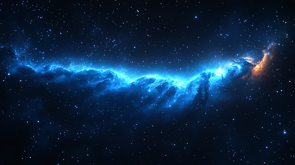 深空蓝黑流光背景