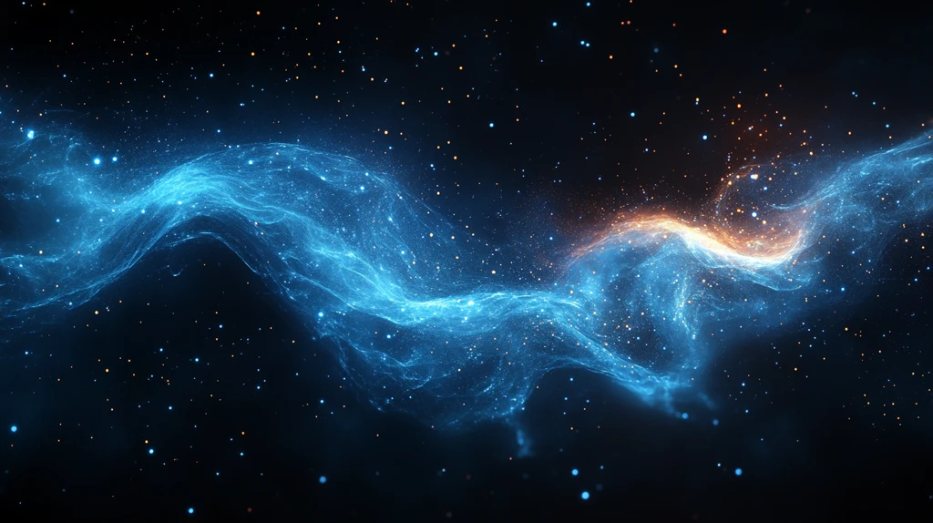 深空蓝黑流光背景