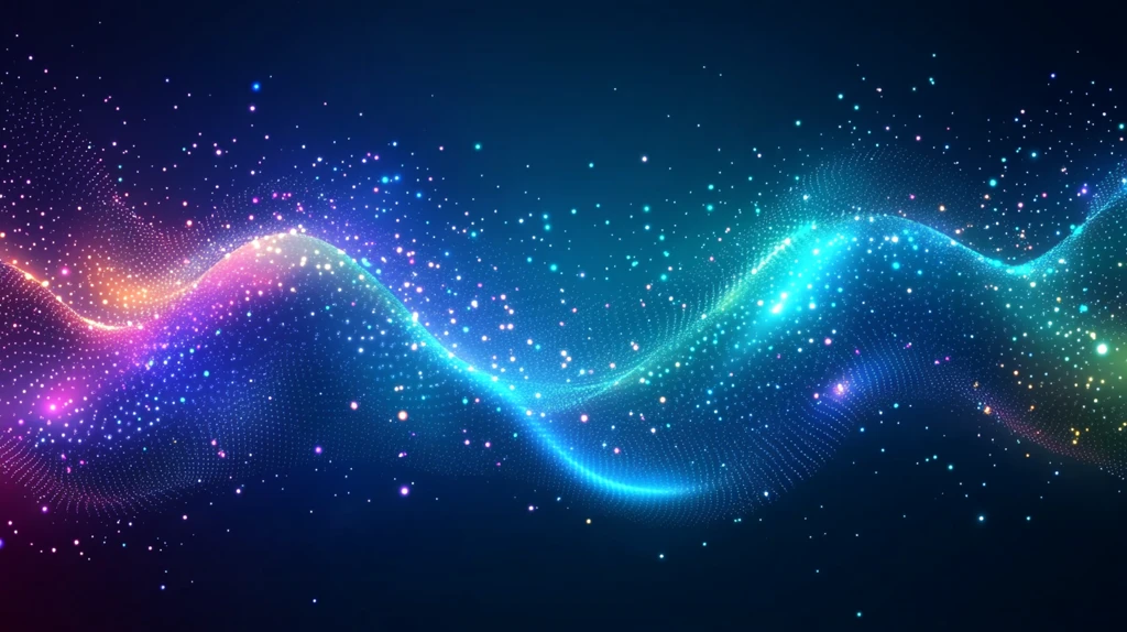 蓝绿渐变曲线背景