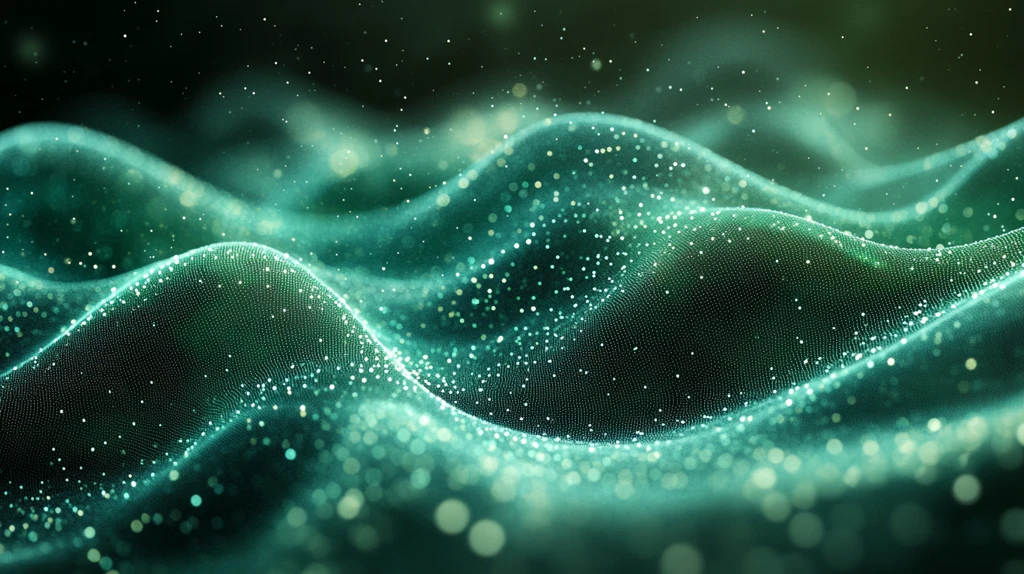 绿色科技波点图