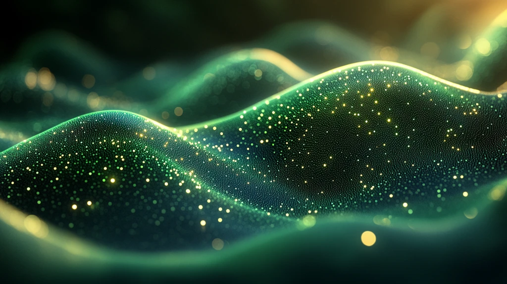 绿色科技波点图