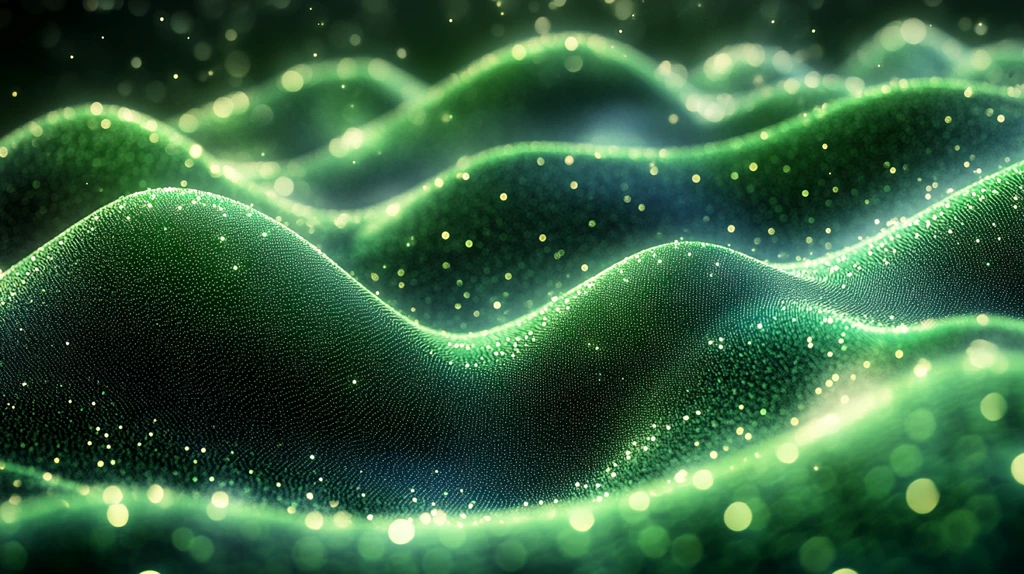 绿色科技波点图