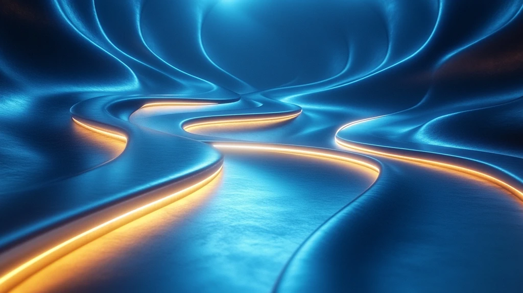 曲光线抽象背景