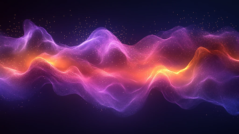 紫色黄色声波图