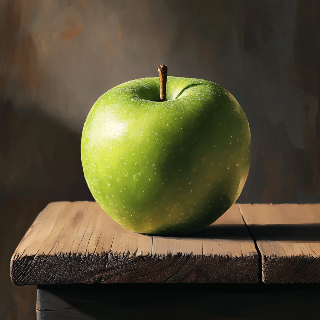 艺术化青苹果