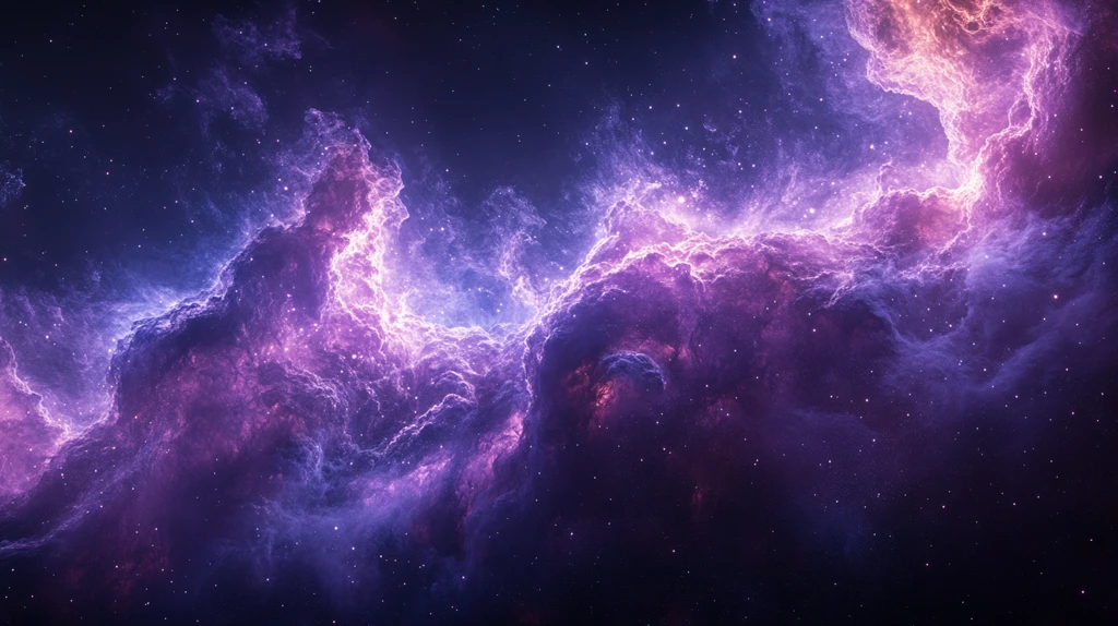 青紫星云背景图