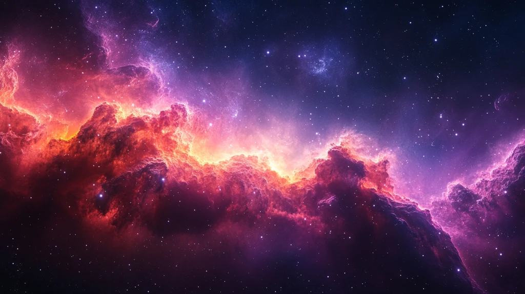 青紫星云背景图