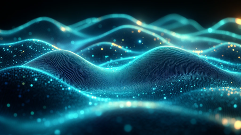 绿色波纹箭头螺旋