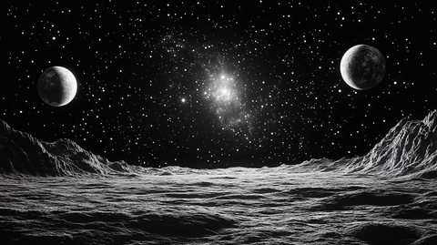 十行星与星点图