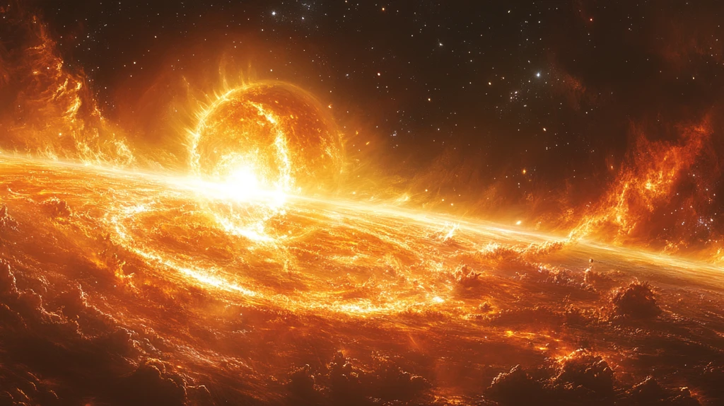 太阳与土星近景