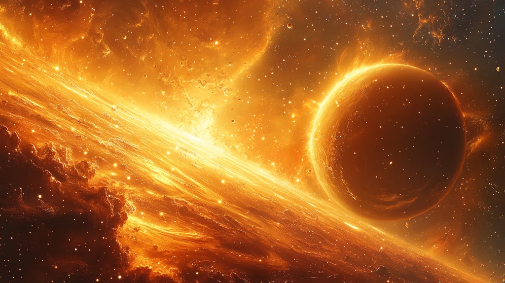 太阳与土星近景