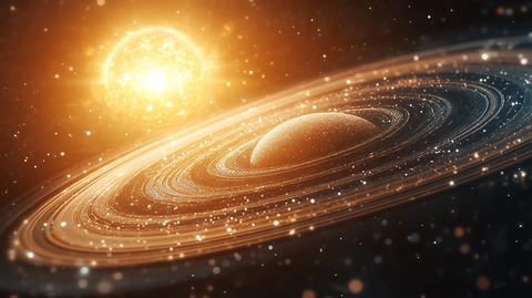 太阳与土星近景