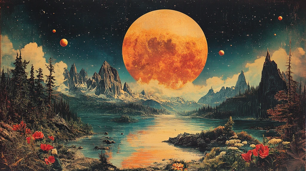 行星动物神秘拼贴