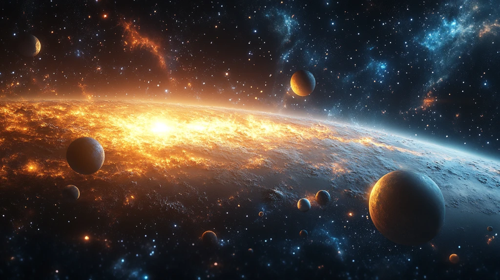 行星系统水平排列