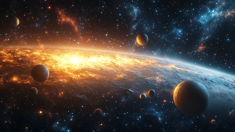 行星系统水平排列