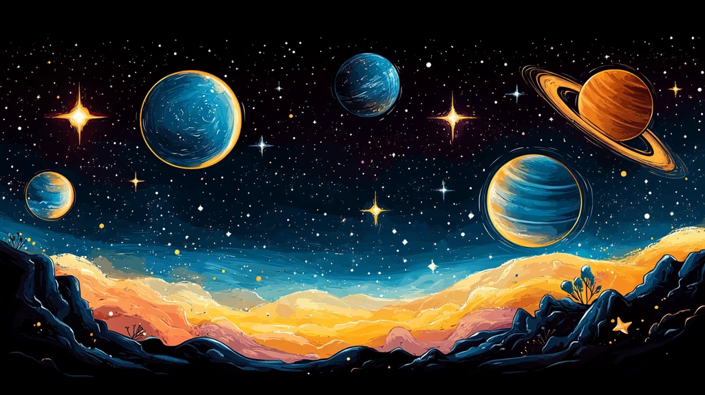 星系与行星壁纸