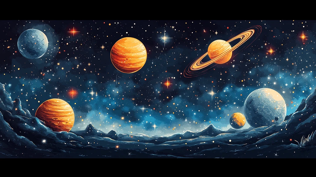 星系与行星壁纸