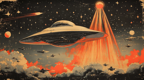 飞船外星人图案