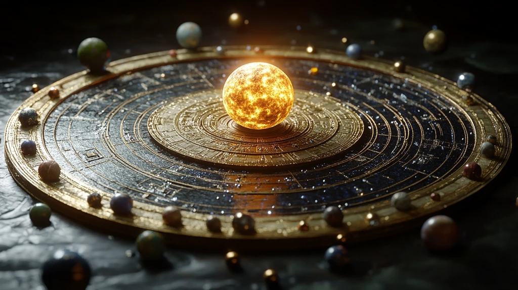 太阳系行星分布图