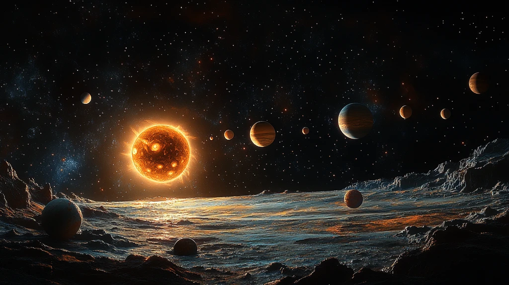 太阳系行星排列