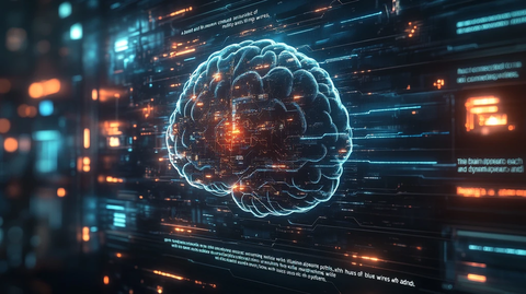 人脑连接发光线路