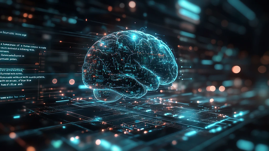 人脑连接发光线路