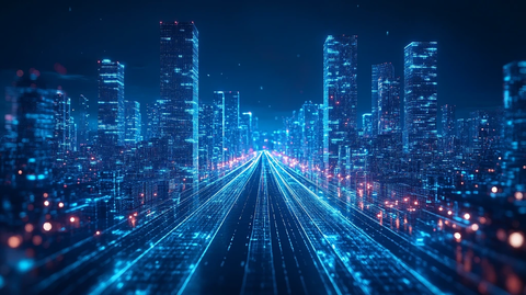 高速公路城市景观