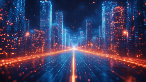 高速公路城市景观